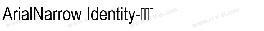 ArialNarrow Identity字体转换